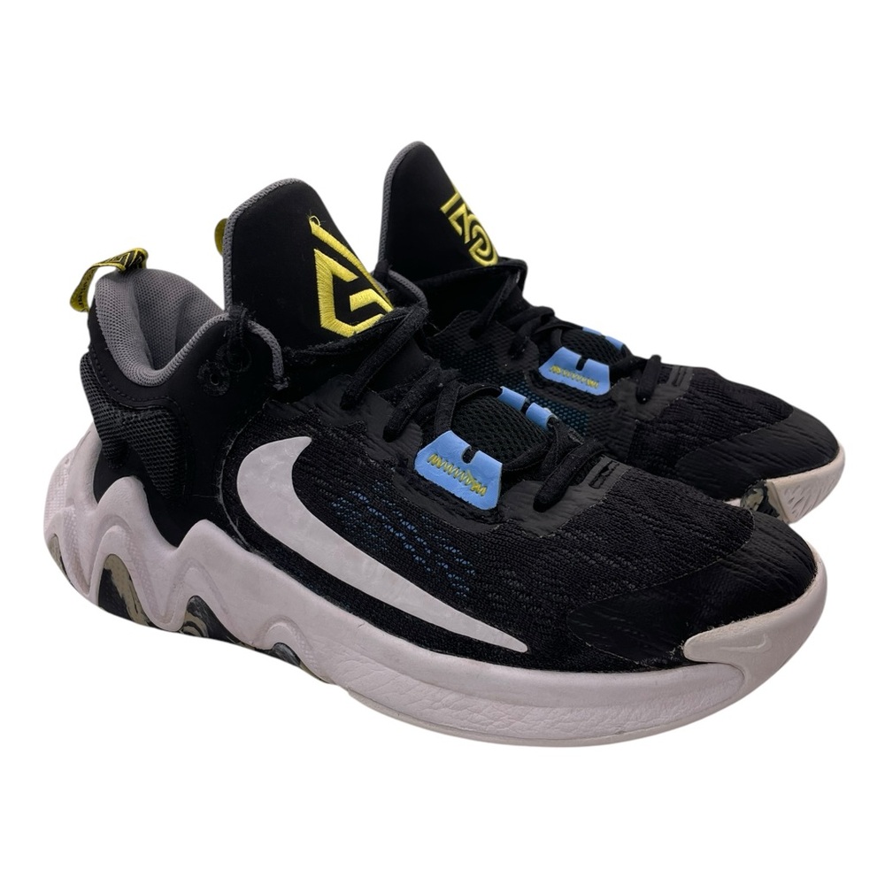 Nike Black and White Sneakers with Chunky Sole and Breathable Upper